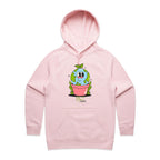 Plant Earth - Womens Hoodie Pink Womens Hoodie Environment Plants Printed In Australia