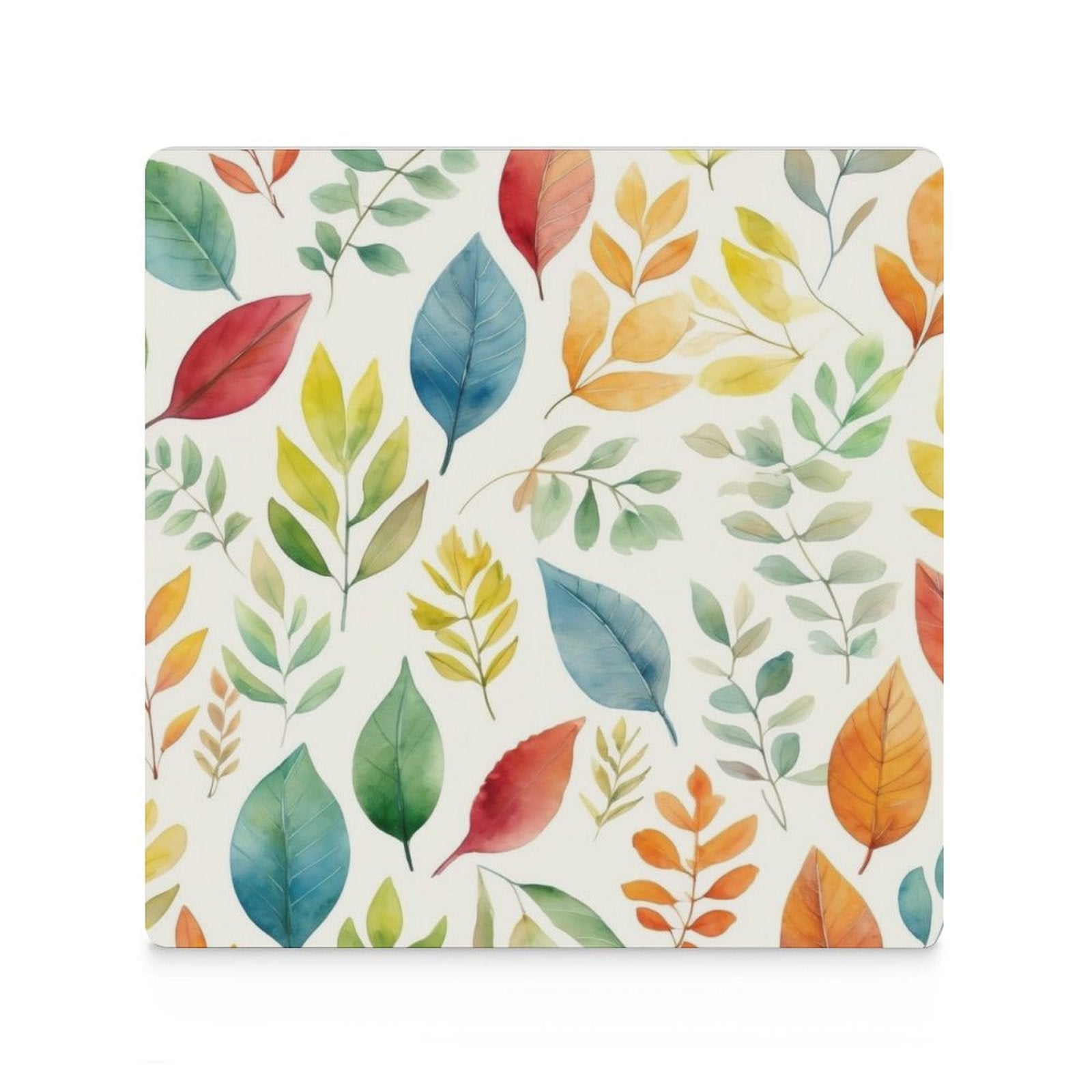Autumn Leaves - Ceramic Coasters (Square) Ceramic Coasters Plants Printed Offshore