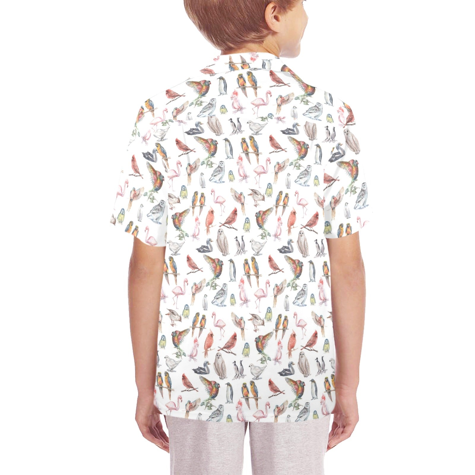 Birds Of A Feather Senior Kids Hawaiian Shirt