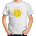 Moon Cheese - Kids Youth T-Shirt White Kids Youth T-shirt Food Printed In Australia Space
