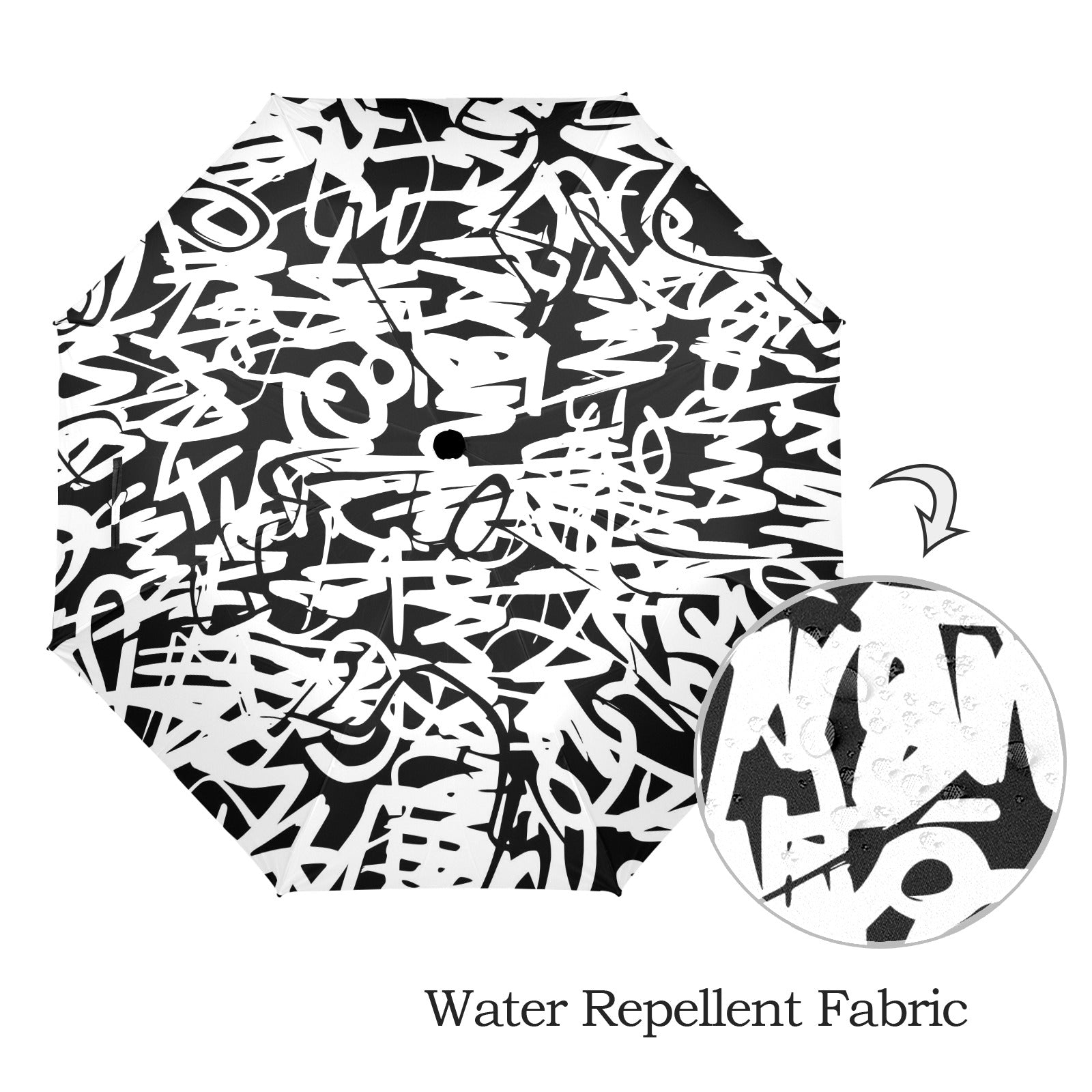 Graffiti - Semi-Automatic Foldable Umbrella (Model U12) Semi-Automatic Foldable Umbrella (U12)