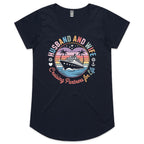 Husband And Wife, Cruising Partners For Life Womens Cruise Scoop Neck T-Shirt Navy Womens Cruise Scoop Neck T-shirt Cruise Printed In Australia