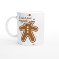 Gingerbread Man, I Can't Feel My Face - White 11oz Ceramic Mug Default Title Christmas Mug Christmas Globally Fulfilled