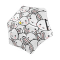 Toothy Rabbits Kids Safe Round Corner Umbrella One Size Kids Safe Round Corner Umbrella animal Printed Offshore