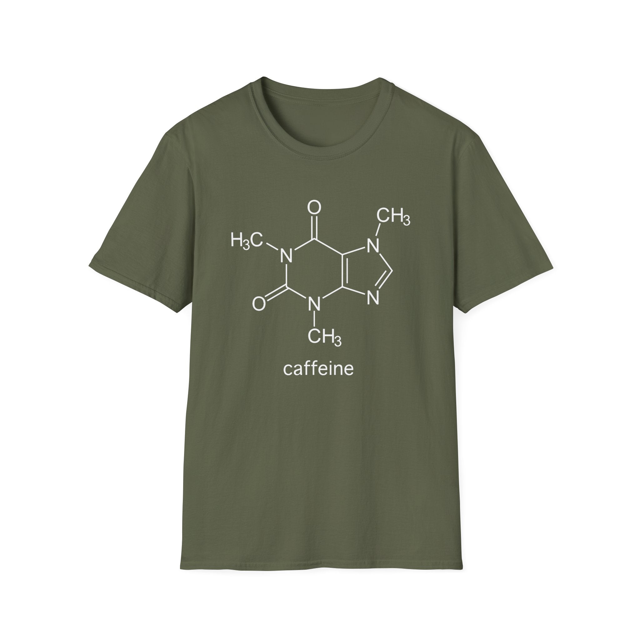 Caffeine Molecule - Unisex Softstyle T-Shirt