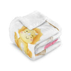 Hatching Dinosaurs - Double-Layer Fleece Blanket 51"x59"