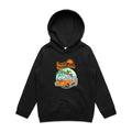 Hello Sunshine, Beach Van Kid's AS Colour Hoodie Black Kids Hoodie Printed In Australia