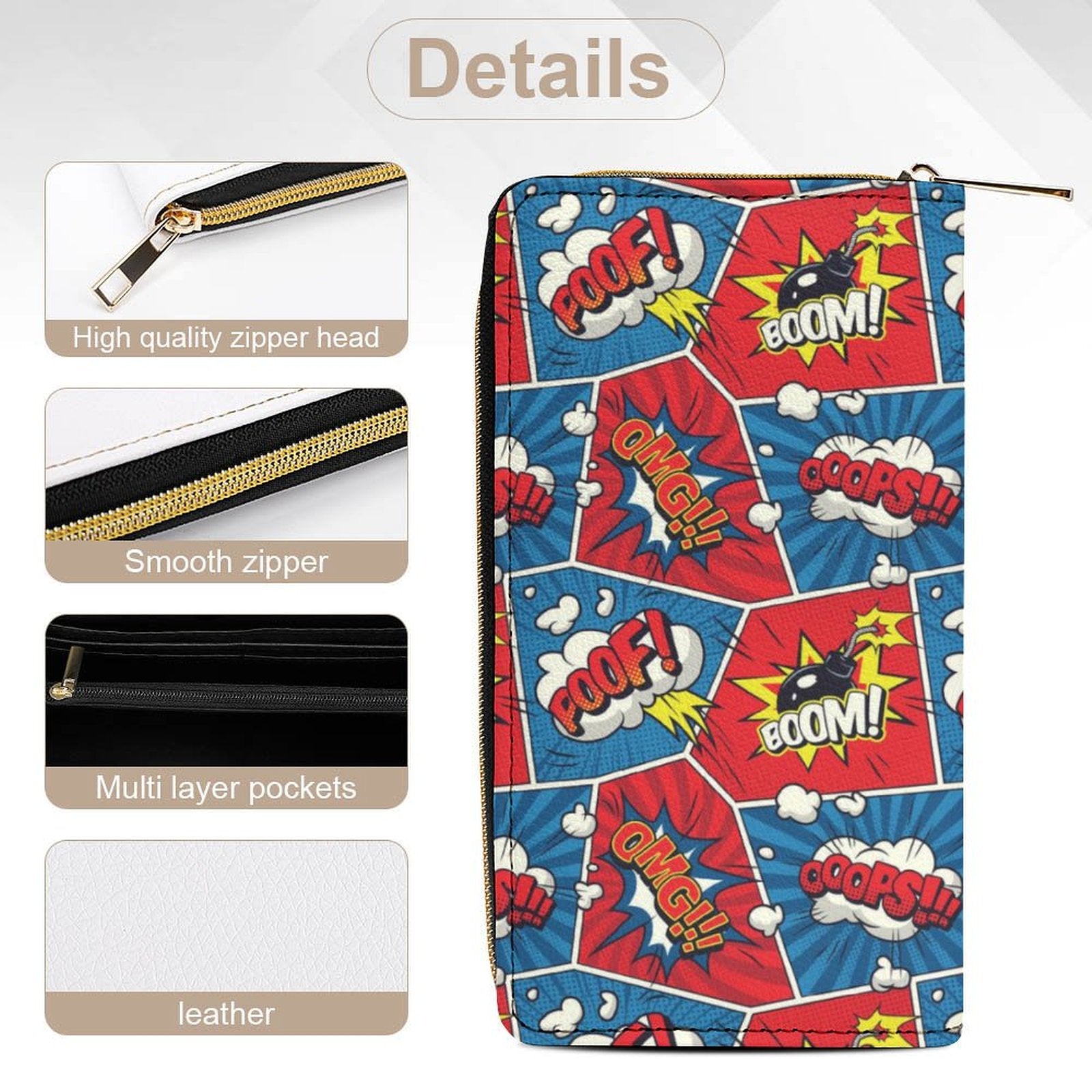 Comic Book Cells -  PU Leather Wallet