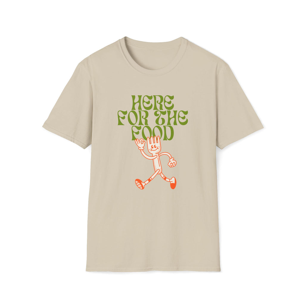 Here For The Food - Unisex Softstyle T-Shirt