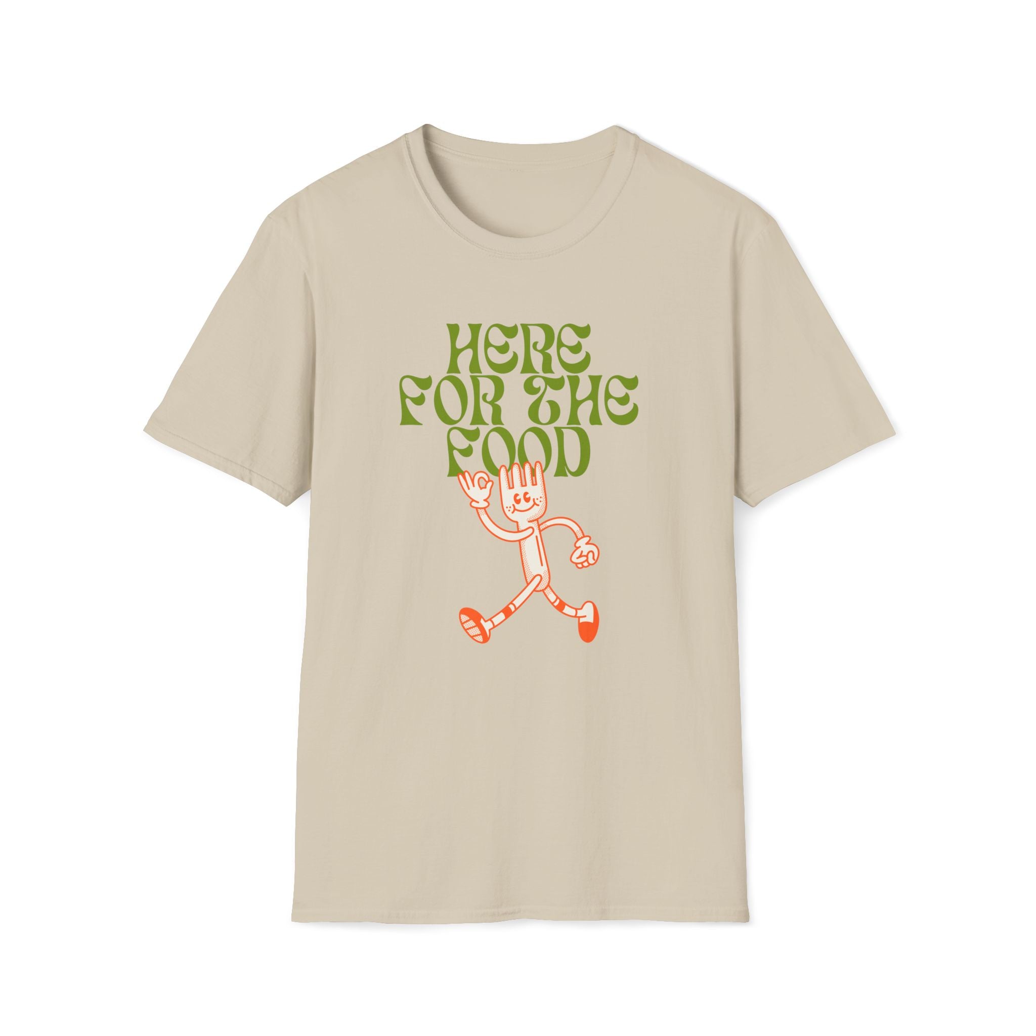 Here For The Food - Unisex Softstyle T-Shirt
