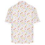 Abstract Colourful Shapes Men's Crinkle Hawaiian Shirt