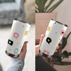 Love Message - 20oz Mobile Tumbler with Lid (Black Lock) 20oz Travel Mug Love Printed Offshore