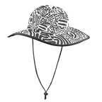 Black And White - Wide Brim Bucket Hat Wide Brim Bucket Hat Printed Offshore