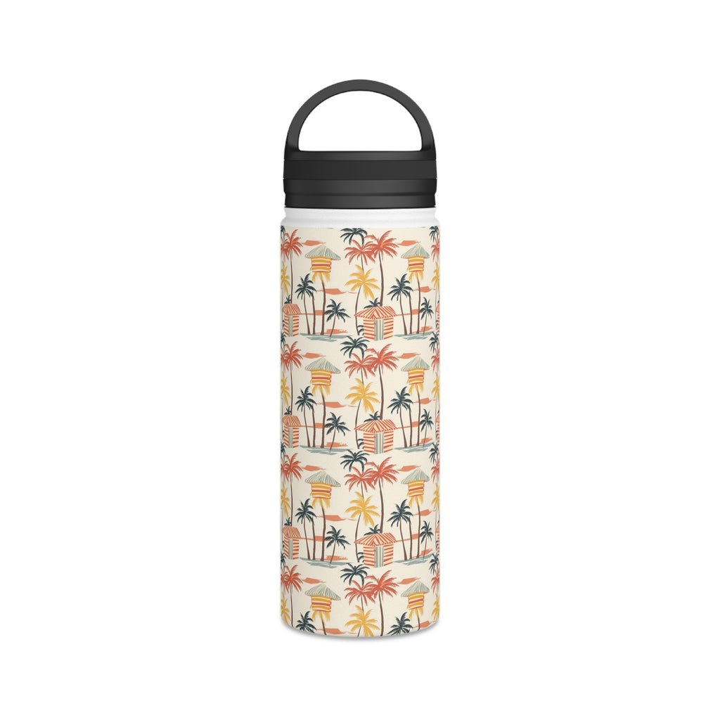Beach Shack Stainless Steel Water Bottle, Handle Lid Stainless Steel Water Bottle With Handle Lid Globally Fulfilled Surf