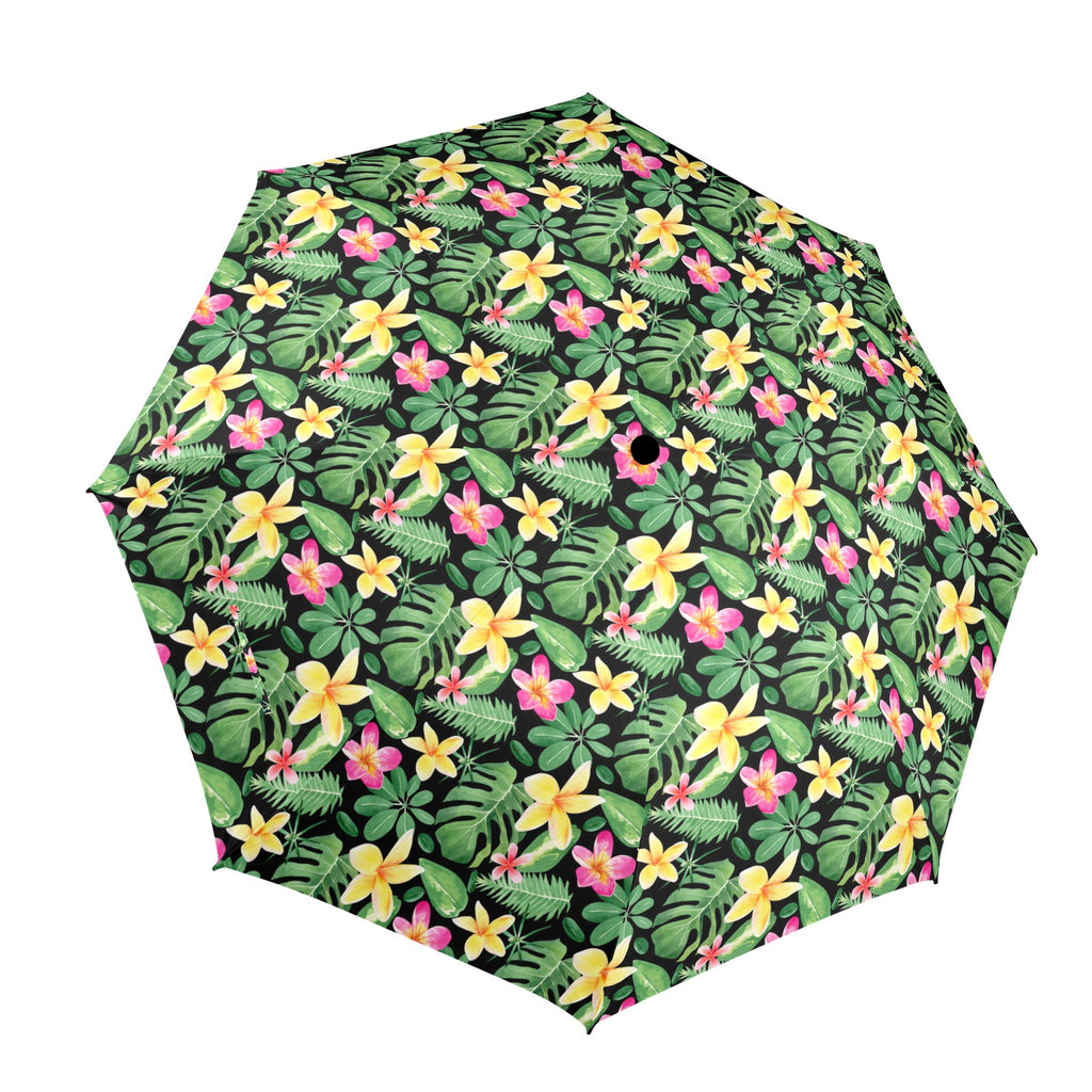 Frangipani - Semi-Automatic Foldable Umbrella (Model U12) One Size Semi-Automatic Foldable Umbrella (U12)