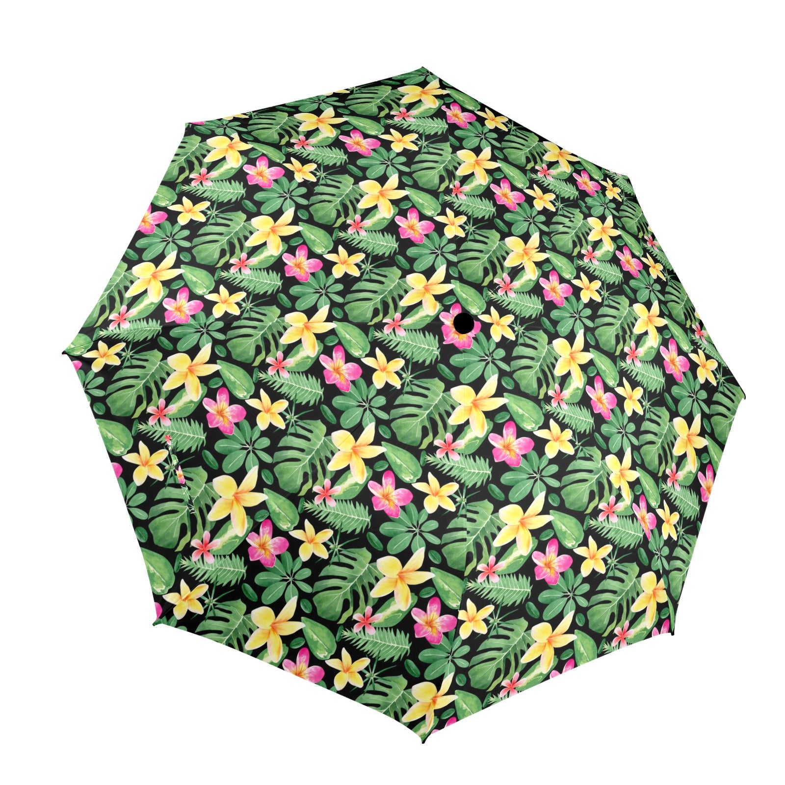Frangipani - Semi-Automatic Foldable Umbrella (Model U12) One Size Semi-Automatic Foldable Umbrella (U12)