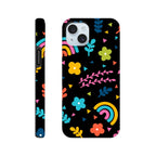 Bright Rainbow And Flowers - Apple iPhone Tough case iPhone 15 Plus iPhone Tough Case Globally Fulfilled Plants