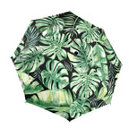 Jungle Leaves - Semi-Automatic Foldable Umbrella (Model U12) One Size Semi-Automatic Foldable Umbrella (U12)