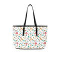 Ukulele PU Leather Tote Bag Large One Size Leather Tote Bag-Large Music Plants Printed Offshore