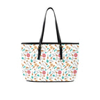Ukulele PU Leather Tote Bag Large One Size Leather Tote Bag-Large Music Plants Printed Offshore