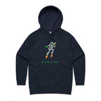 Alien Invasion, We Come In Peace - Womens Hoodie Navy Womens Hoodie Printed In Australia Sci Fi