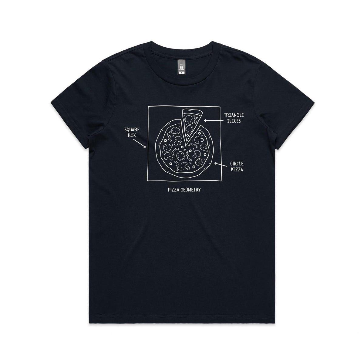 Pizza Geometry Women's AS Colour T-shirt