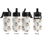 Cheeky Cats 12oz Kids Water Bottle with Straw Lid
