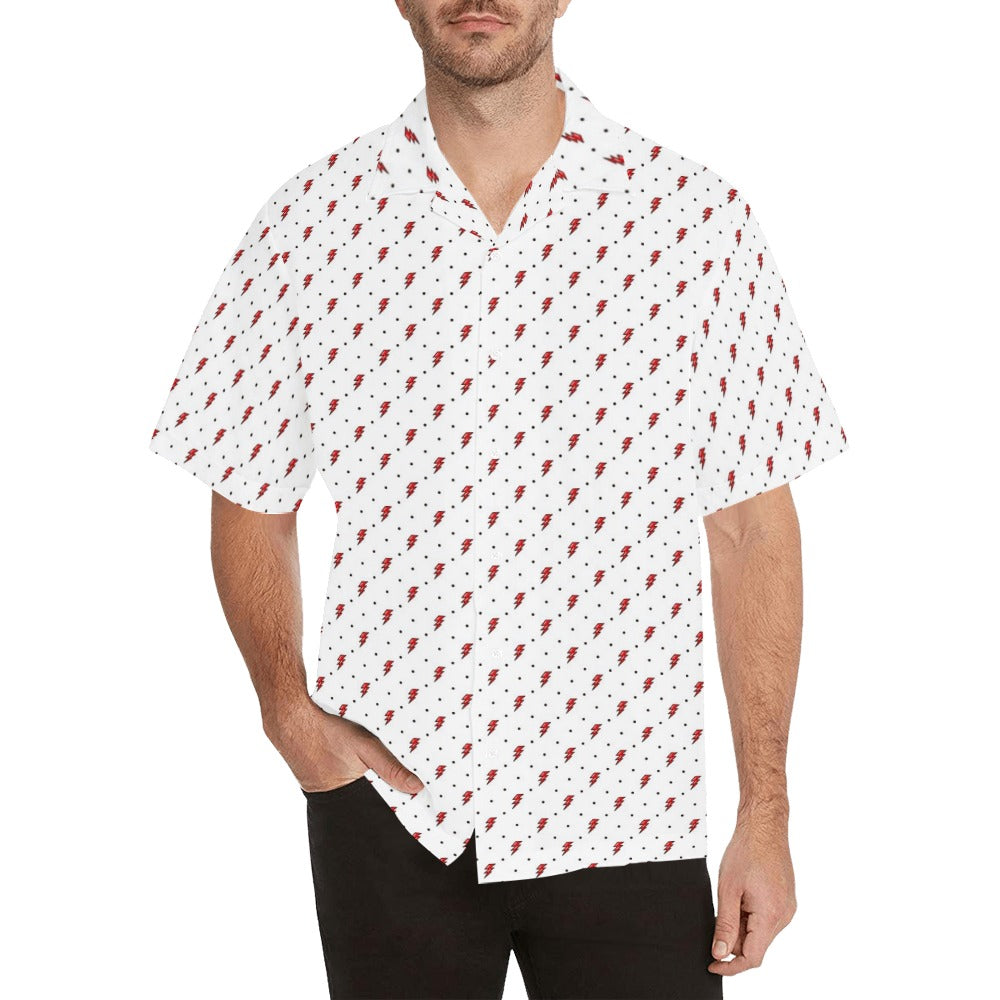 Red Lightning - Mens Hawaiian Shirt