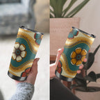 Vintage Floral - 20oz Mobile Tumbler with Lid (Black Lock) 20oz Travel Mug Printed Offshore Retro