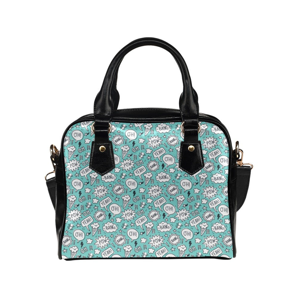 Comic Book Speech Bubbles - Shoulder Handbag (Model 1634) Shoulder Handbags (1634)