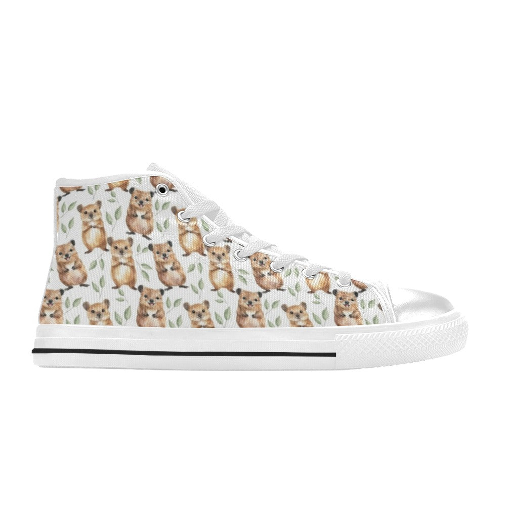 Quokkas Men's High Top Canvas Shoes Men's Classic High Top Canvas Shoes animal Australia Printed Offshore