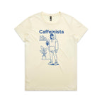 Caffeinista, Caffeine Women's AS Colour T-shirt Butter Womens T-shirt Coffee Printed In Australia