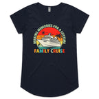 Family Cruise, Making Memories For A Lifetime Womens Cruise Scoop Neck T-Shirt Navy Womens Cruise Scoop Neck T-shirt Cruise Printed In Australia