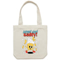 Sweet And Salty, Ice-cream And Fries Canvas Tote Bag Cream One Size Tote Bag Printed In Australia