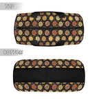 Round Pizzas On Black Duffle Bag Duffle Bag Printed Offshore