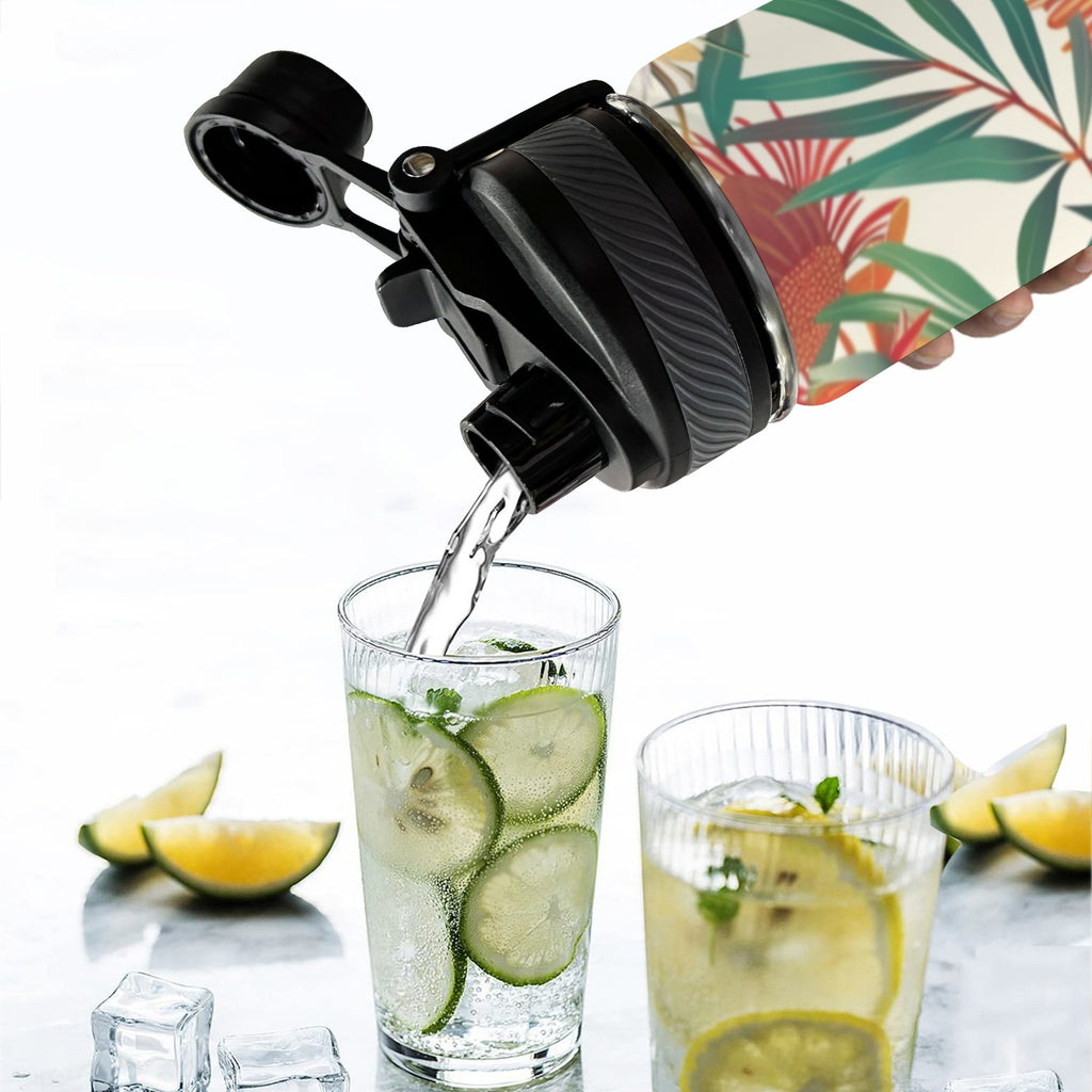 Native Flora - Insulated Water Bottle with Dual-Use Lid (18oz) Insulated Water Bottle with Dual-Use Lid (18oz) Plants Printed Offshore