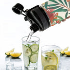 Australian Native Flora - Insulated Water Bottle with Dual-Use Lid (18oz) Insulated Water Bottle with Dual-Use Lid (18oz) Plants Printed Offshore