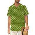Rubber Ducks On Green Men's Hawaiian Shirt (New)