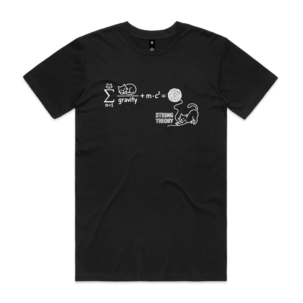 Cat String Theory Physics Men's AS Colour T-shirt