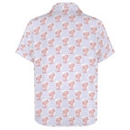 Axolotl Love Women's Collared Pocketless Short Sleeve Shirt