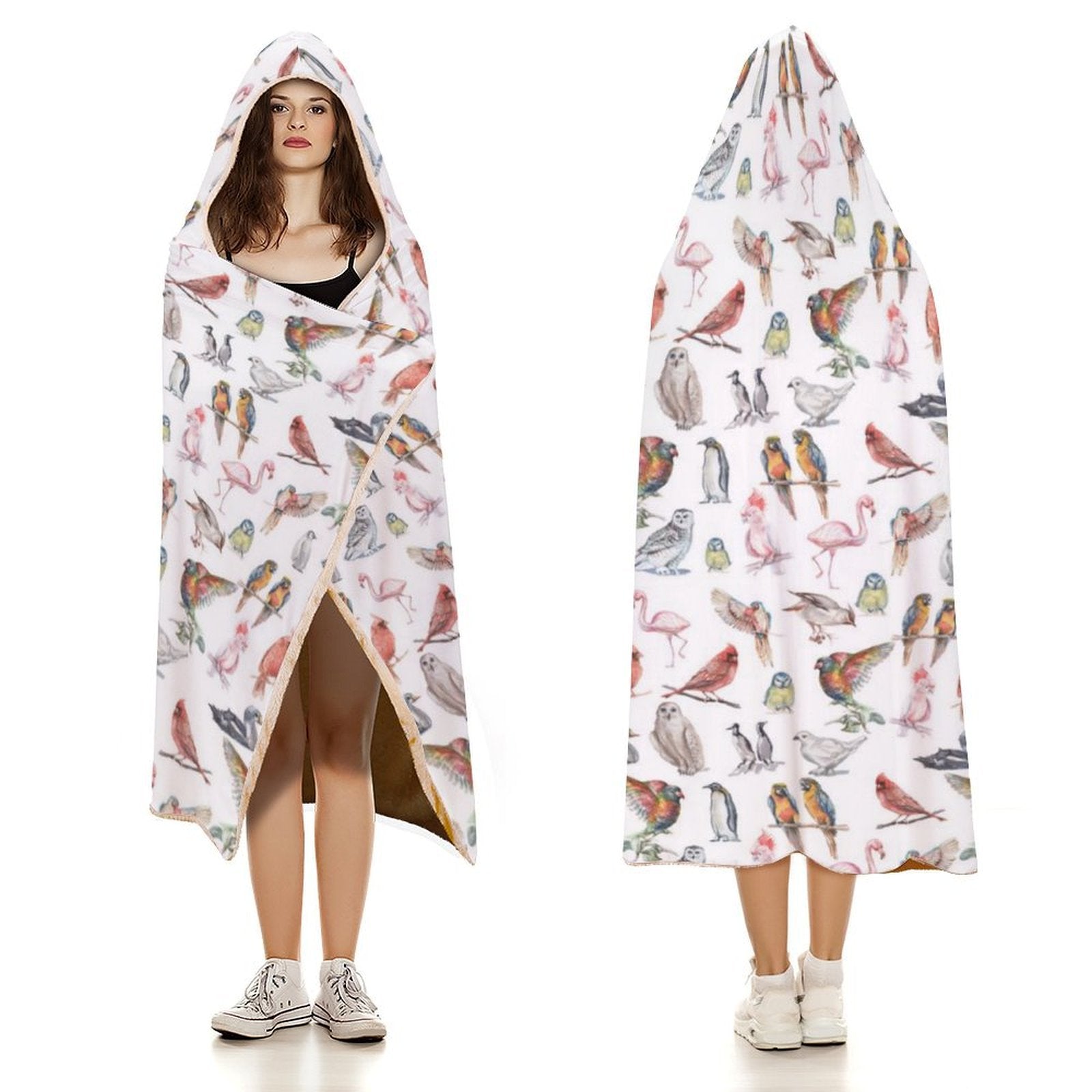 Birds Of A Feather Kids Hooded Blanket 100cm x 130cm