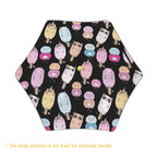 Cute Animal Ice Blocks Kids Safe Round Corner Umbrella Kids Safe Round Corner Umbrella animal Printed Offshore