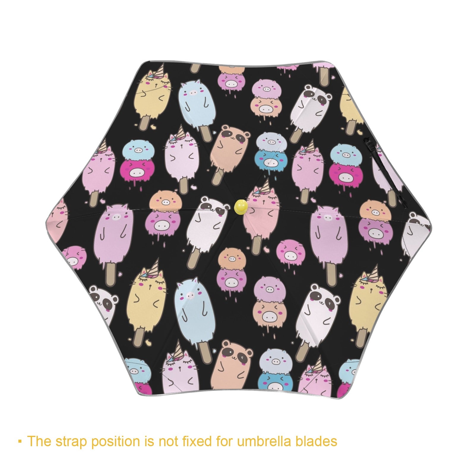 Cute Animal Ice Blocks Kids Safe Round Corner Umbrella Kids Safe Round Corner Umbrella animal Printed Offshore