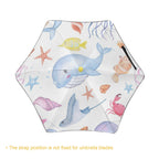 Under The Sea Kids Safe Round Corner Umbrella Kids Safe Round Corner Umbrella animal Ocean Printed Offshore