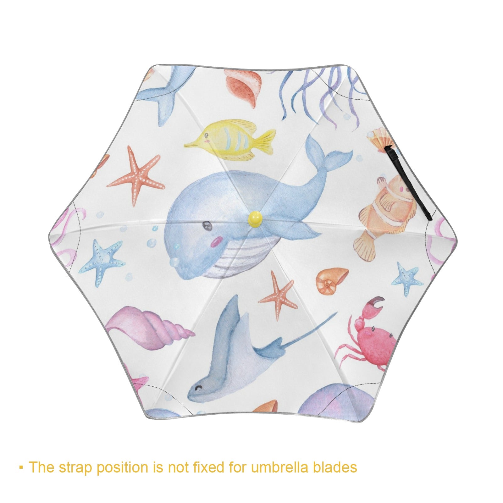 Under The Sea Kids Safe Round Corner Umbrella Kids Safe Round Corner Umbrella animal Ocean Printed Offshore