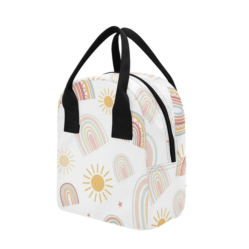 Pastel Rainbows - Zipper Lunch Bag Zipper Lunch Bag Printed Offshore