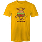 I'm Bun In A Million, Hamburger - Mens T-Shirt Gold Mens T-shirt Food Printed In Australia