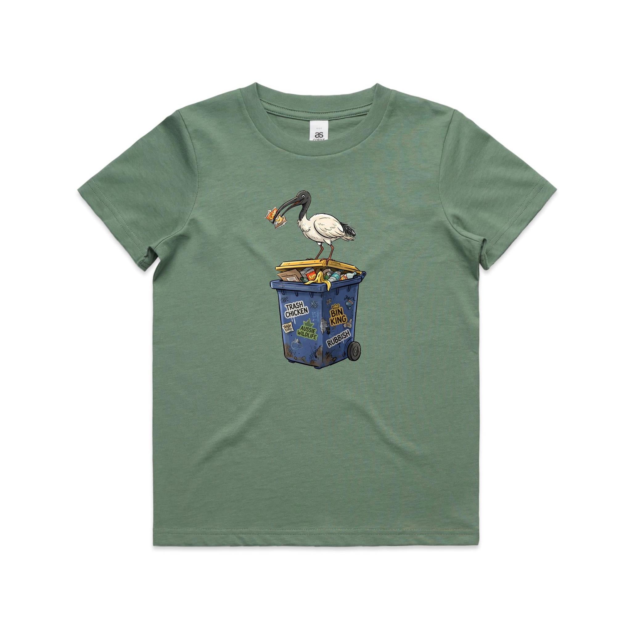 Bin Chicken Australian Ibis Kids AS Colour T-shirt