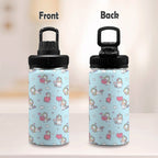 Rainbow Unicorn Kids Water Bottle with Chug Lid (12 oz) Kids Water Bottle with Chug Lid animal Printed Offshore