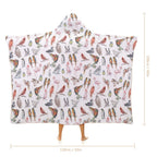 Birds Of A Feather Kids Hooded Blanket 100cm x 130cm